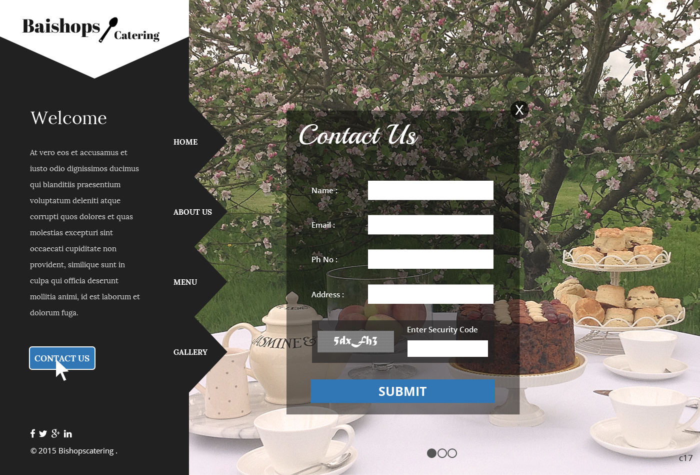 Web-Design von pb für Bishop''s Catering | Design #6514548