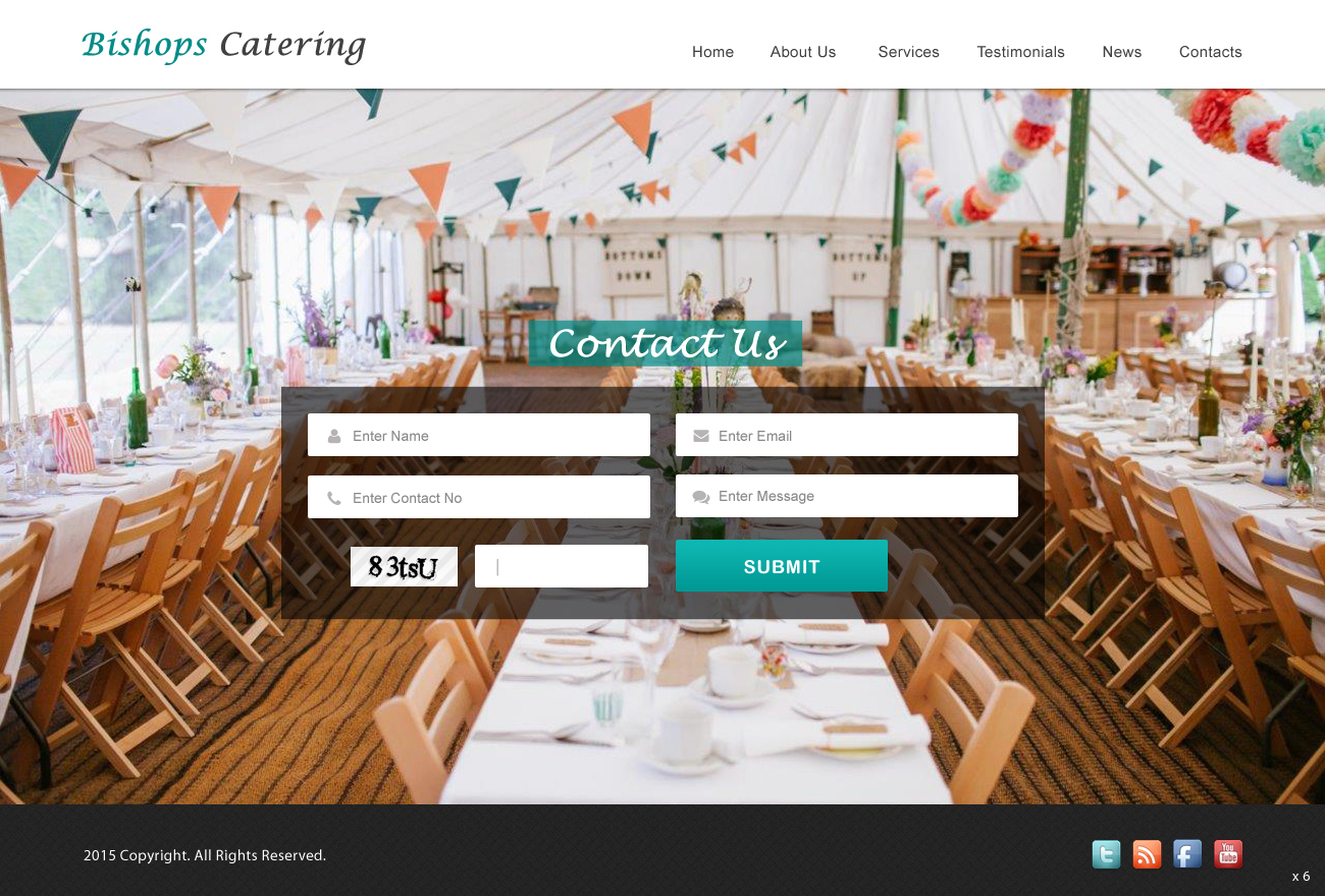Web Design by pb for Bishop''s Catering | Design #6514578