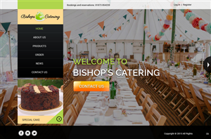 Web-Design von pb für Bishop''s Catering | Design: #6514587