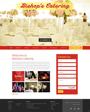 Web-Design von pb für Bishop''s Catering | Design: #6514590