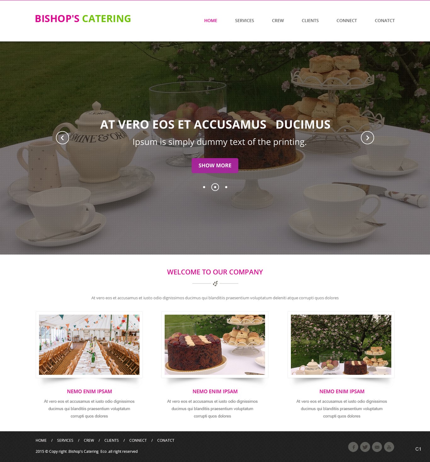 Web-Design von pb für Bishop''s Catering | Design #6515138