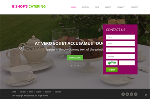 Web-Design von pb für Bishop''s Catering | Design: #6515151