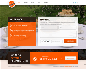 Web-Design von pb für Bishop''s Catering | Design: #6515161