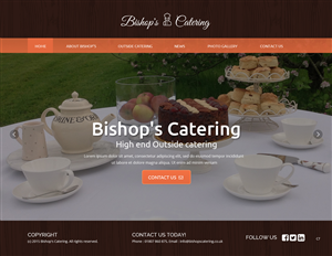 Web-Design von pb für Bishop''s Catering | Design: #6515170