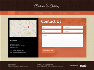 Web-Design von pb für Bishop''s Catering | Design: #6515178
