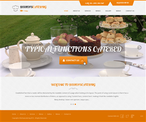Web-Design von pb für Bishop''s Catering | Design: #6515184