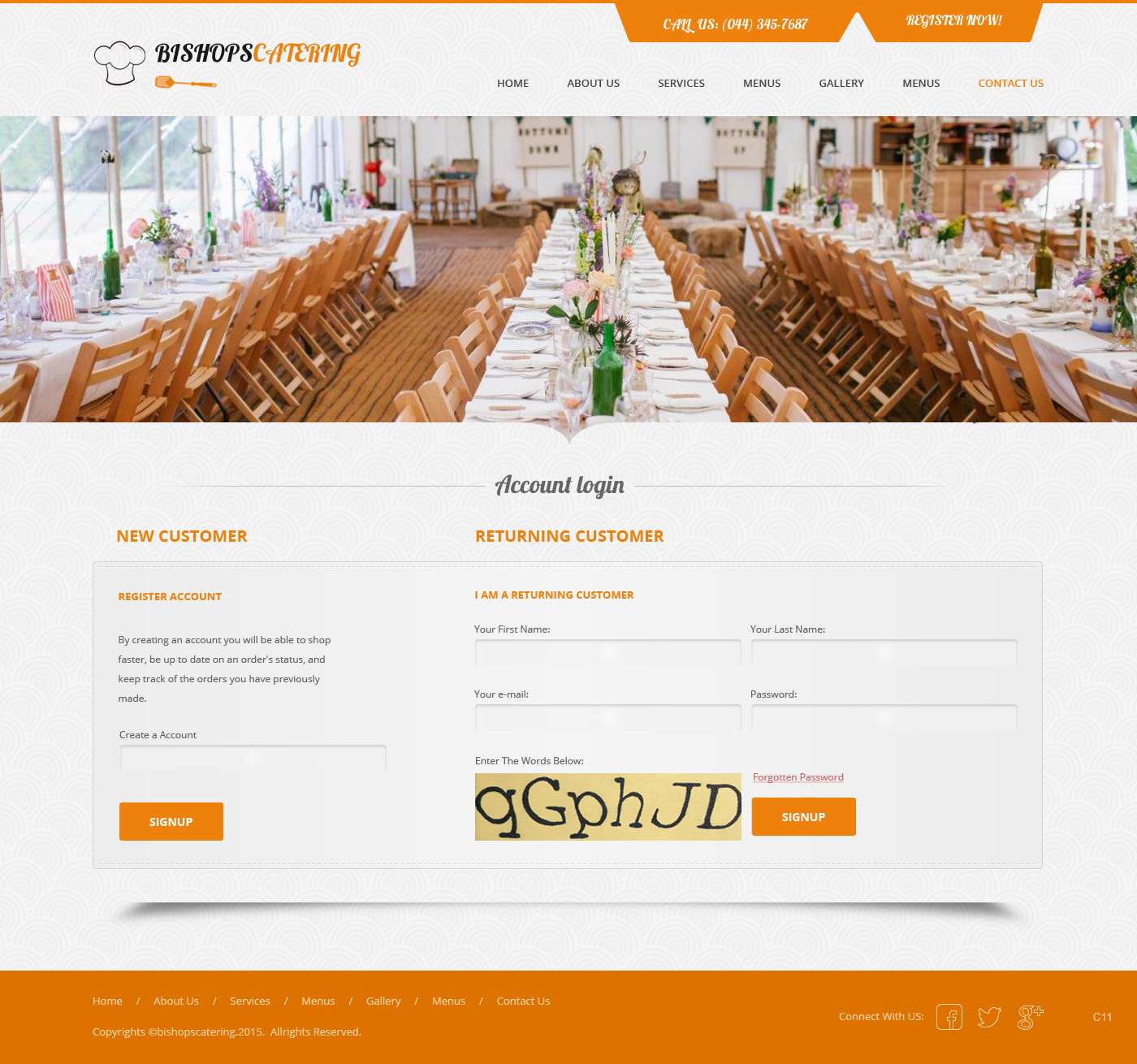 Web Design par pb pour Bishop''s Catering | Design #6515190
