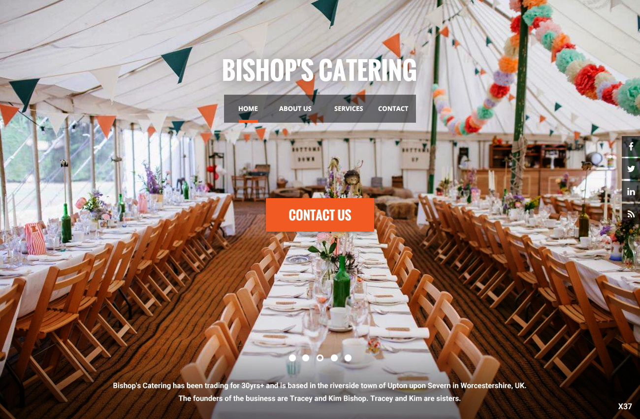 Web Design by pb for Bishop''s Catering | Design #6515196