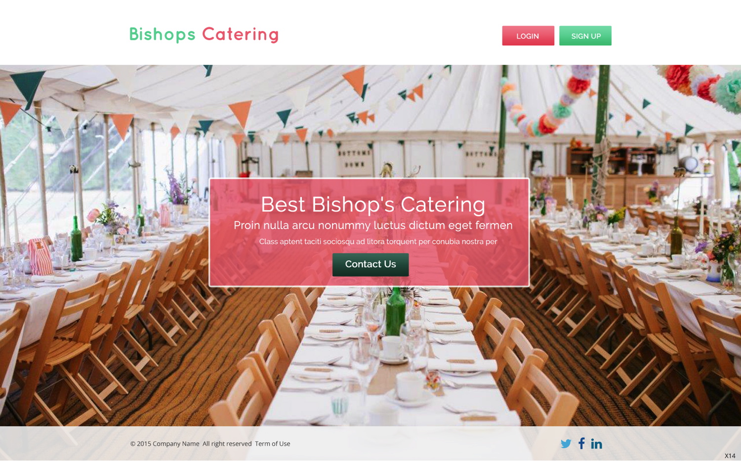 Web-Design von pb für Bishop''s Catering | Design #6515501