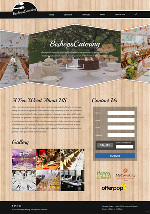 Web-Design von pb für Bishop''s Catering | Design: #6515508