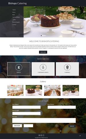 Web-Design von pb für Bishop''s Catering | Design: #6524263