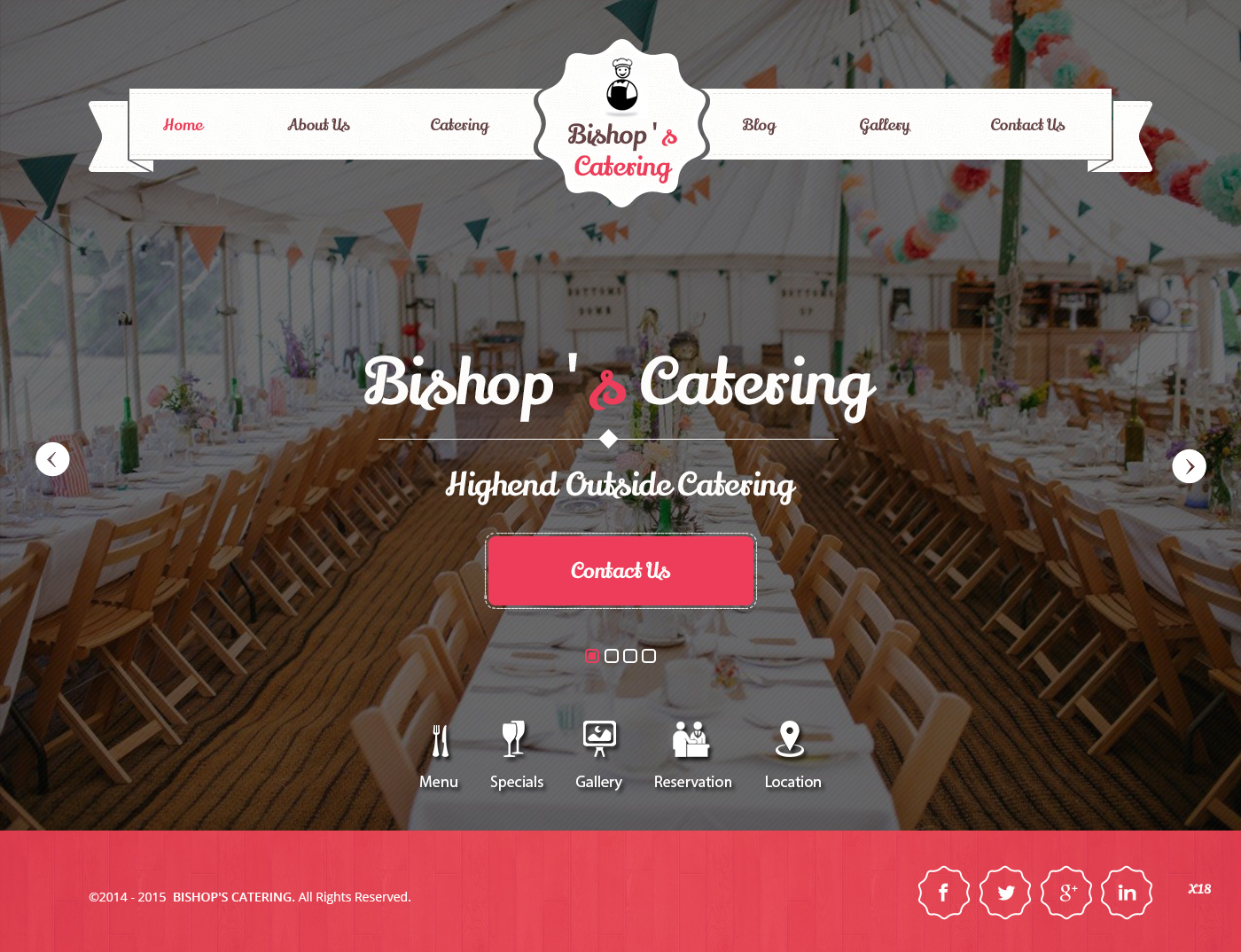 Web Design by pb for Bishop''s Catering | Design #6524281