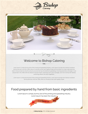 Web-Design von rightway für Bishop''s Catering | Design: #6595100