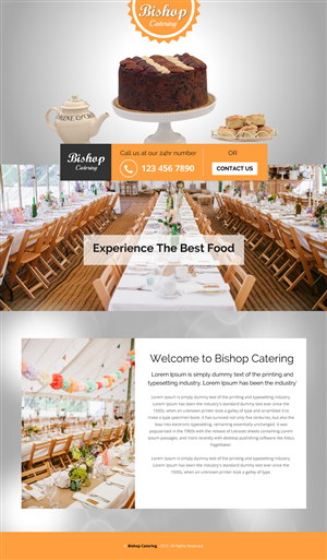 Web Design by rightway for Bishop''s Catering | Design #6595115