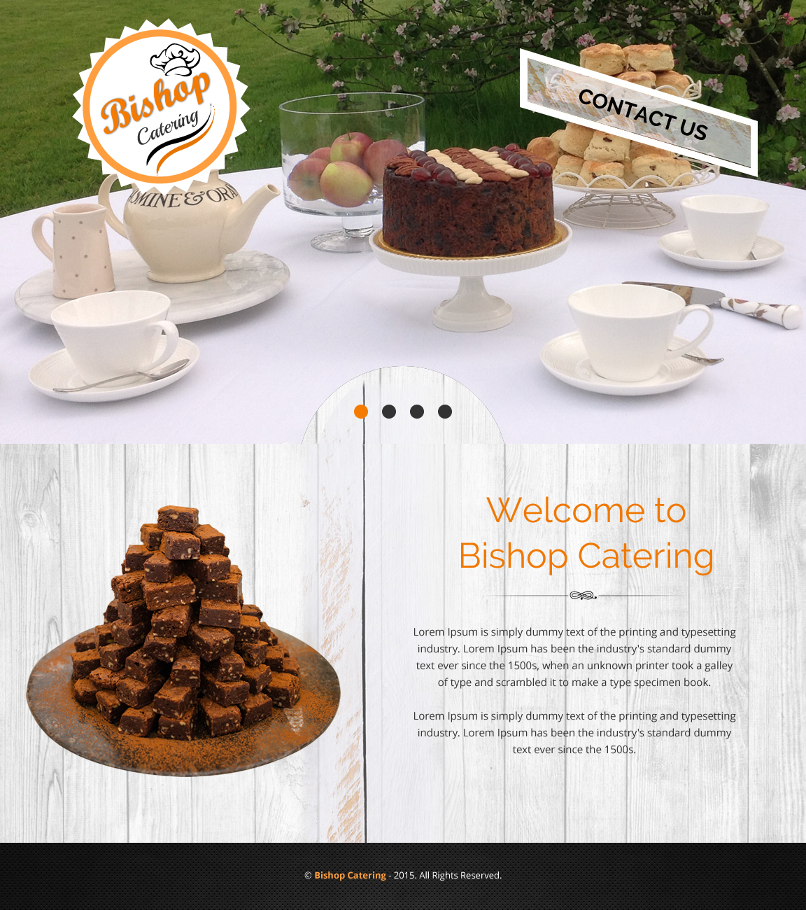 Web-Design von rightway für Bishop''s Catering | Design #6604013