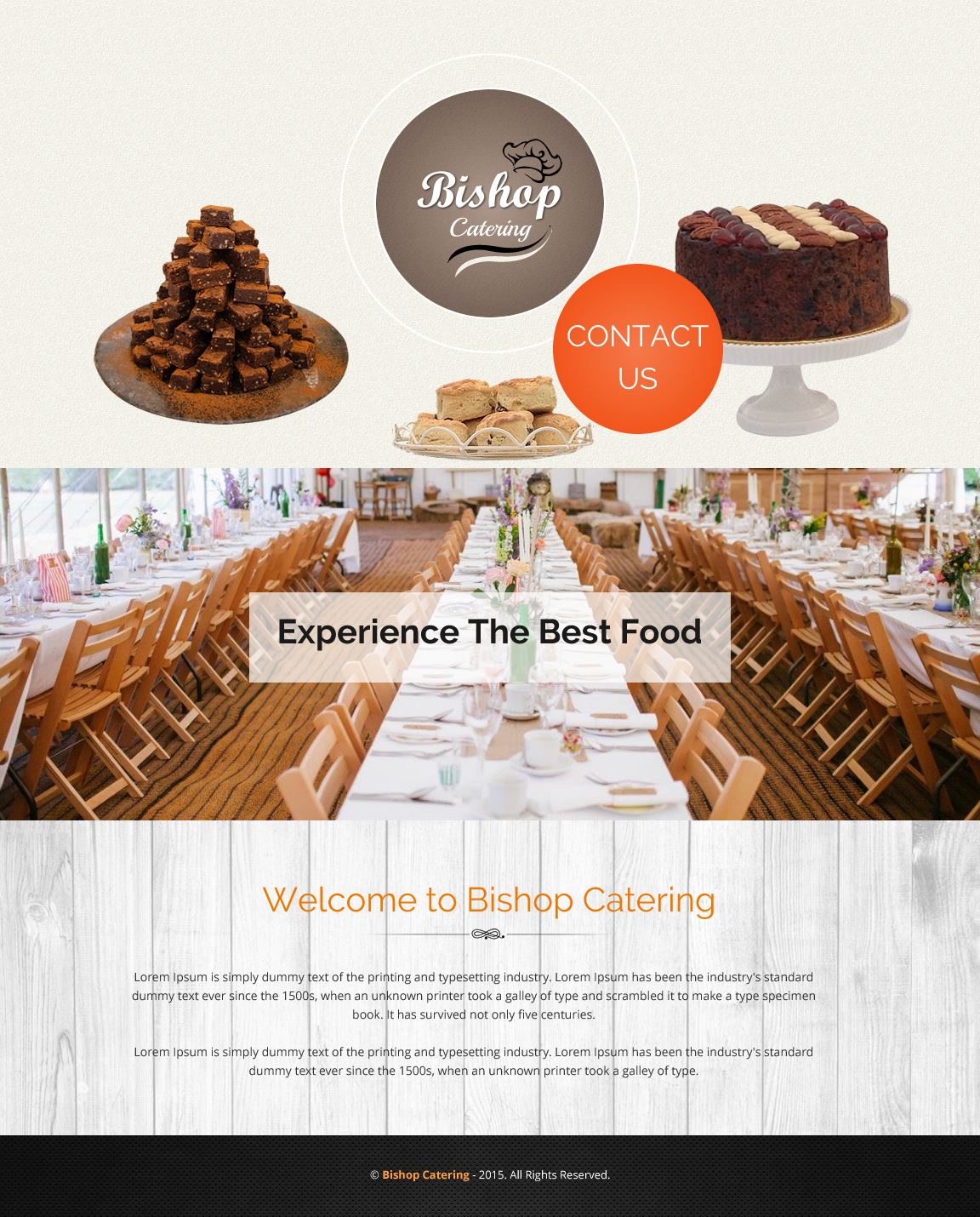 Web-Design von rightway für Bishop''s Catering | Design #6604170