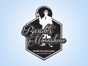 Bandits moonshine Alcohol production and marketing | Graphic Design by IulianSz