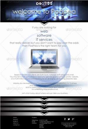 Re-Brand of PodPea along with a new website design | Web Design by Dzains