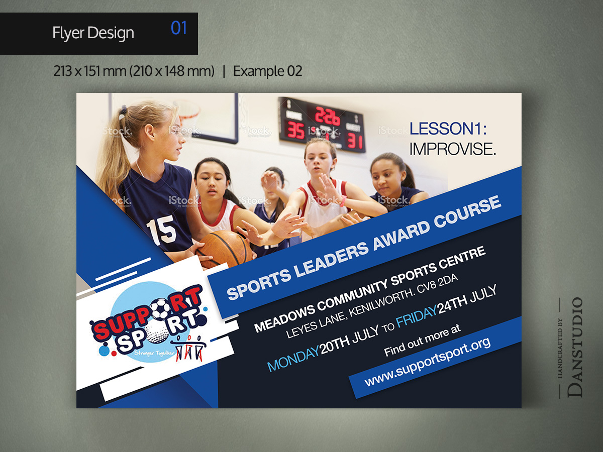 Flyer Design by danstudio for Support Sport | Design #6538232