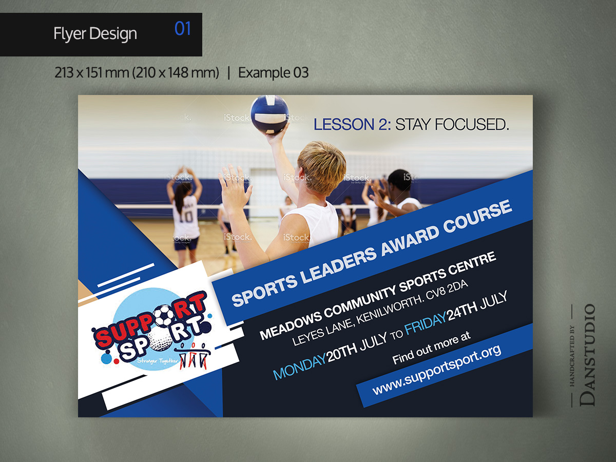 Flyer Design by danstudio for Support Sport | Design #6538241