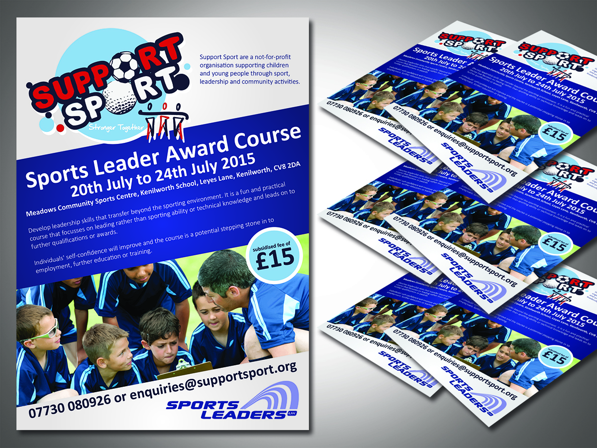 Flyer Design by South Coast Design for Support Sport | Design #6513364