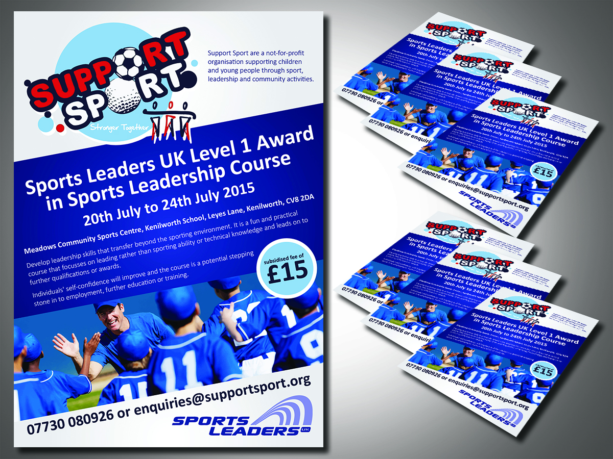 Flyer Design by South Coast Design for Support Sport | Design #6520350