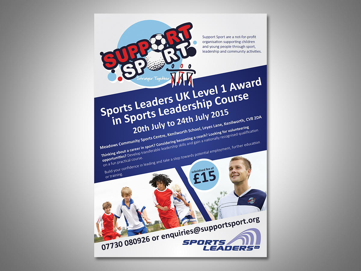Flyer Design by South Coast Design for Support Sport | Design: #6573174