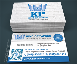Business Card Design by adiazudin for King of Pavers corp | Design: #6514770