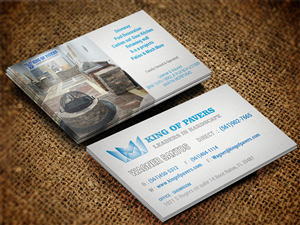 Business Card Design by Lanka Ama for King of Pavers corp | Design: #6512016