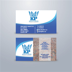 Business Card Design by angelonyamu for King of Pavers corp | Design: #6521460