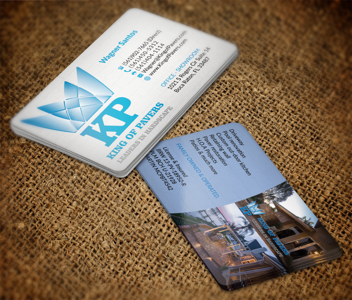 Design de Carte de Visite par AFHUN pour King of Pavers corp | Design #6510410