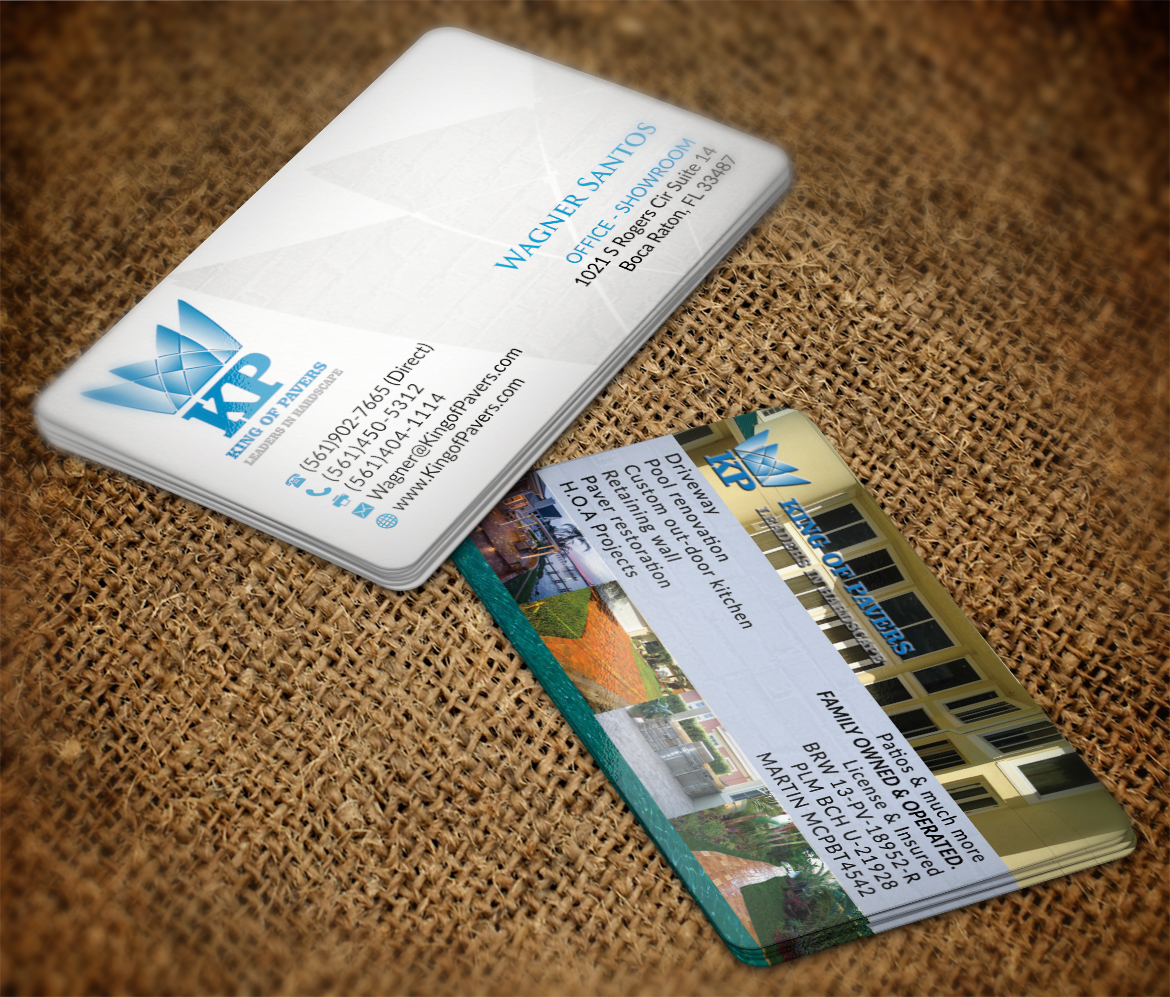 Business Card Design by AFHUN for King of Pavers corp | Design #6510534