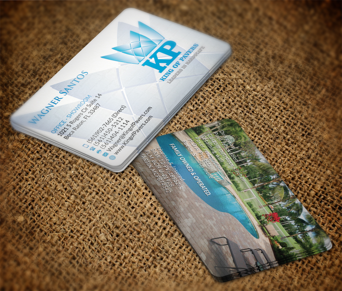 Business Card Design by AFHUN for King of Pavers corp | Design #6514970
