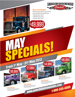 Flyer Design by jrdesign for Peterbilt of Sioux Falls | Design: #1729933