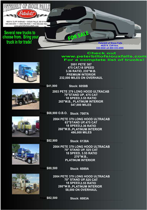 Flyer Design by mak for Peterbilt of Sioux Falls | Design #1720320