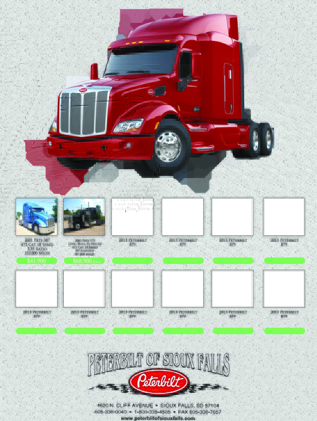 Diseño de Flyer por D.Stephens para Peterbilt of Sioux Falls | Diseño #1716873