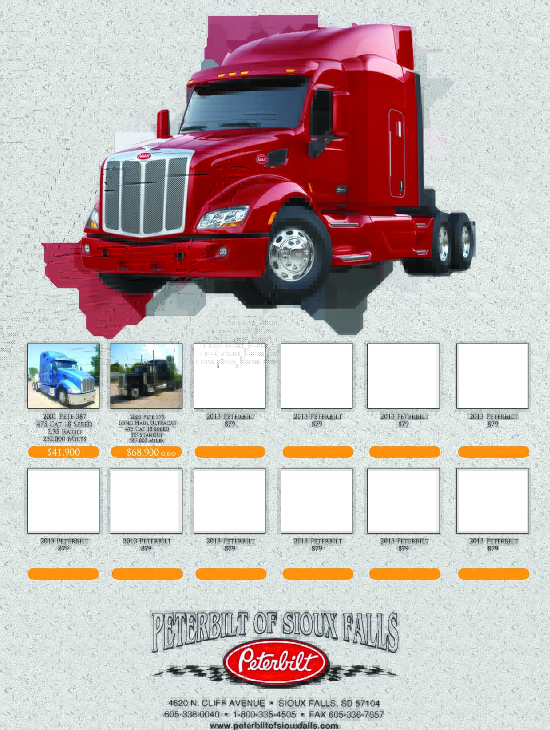 Flyer Design by D.Stephens for Peterbilt of Sioux Falls | Design #1716876
