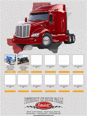Flyer Design by D.Stephens for Peterbilt of Sioux Falls | Design: #1716876