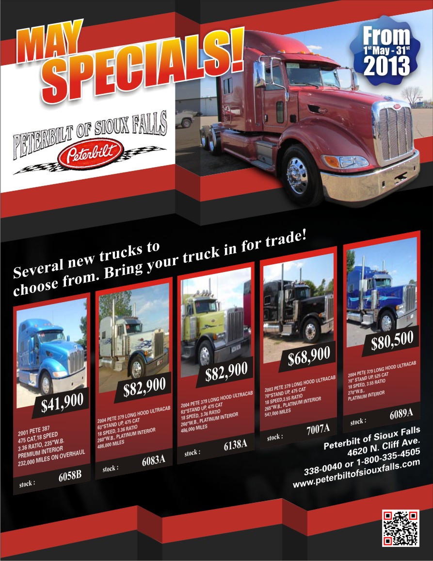 Flyer Design by Sakura Miyuki for Peterbilt of Sioux Falls | Design #1775847