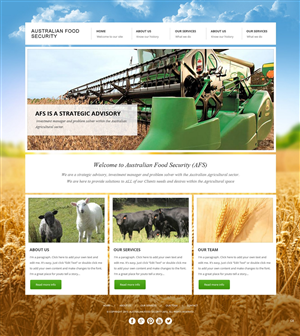 Diseño Web por pb para Australian Food Security | Diseño: #6524189