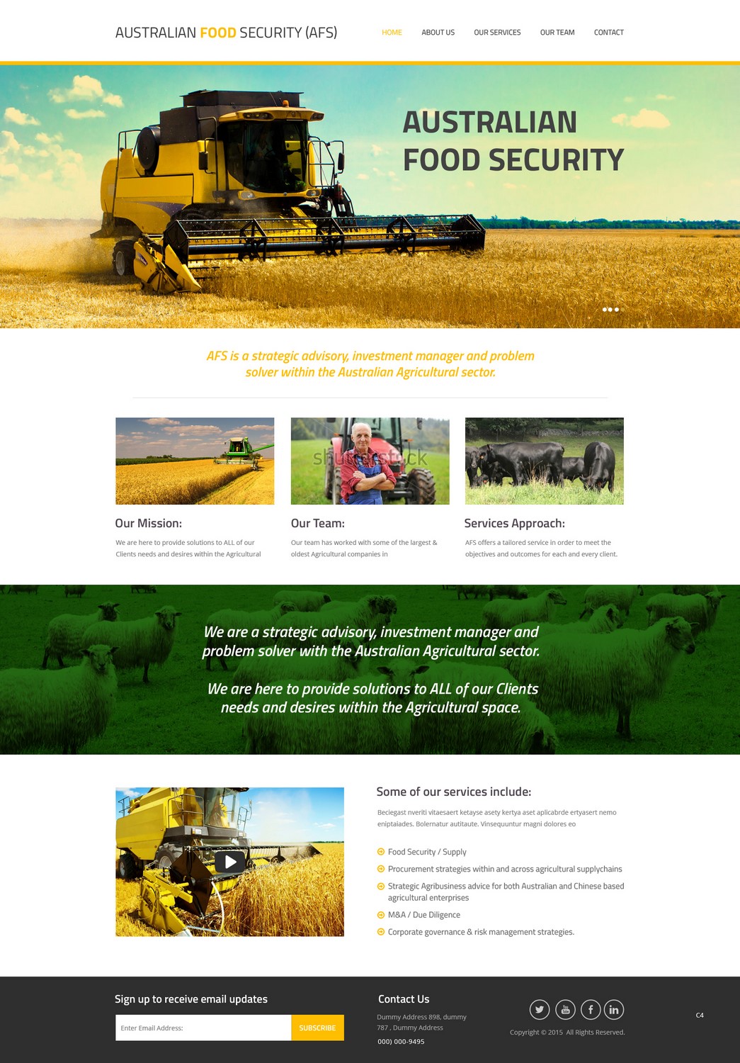 Web Design by pb for Australian Food Security | Design #6524192