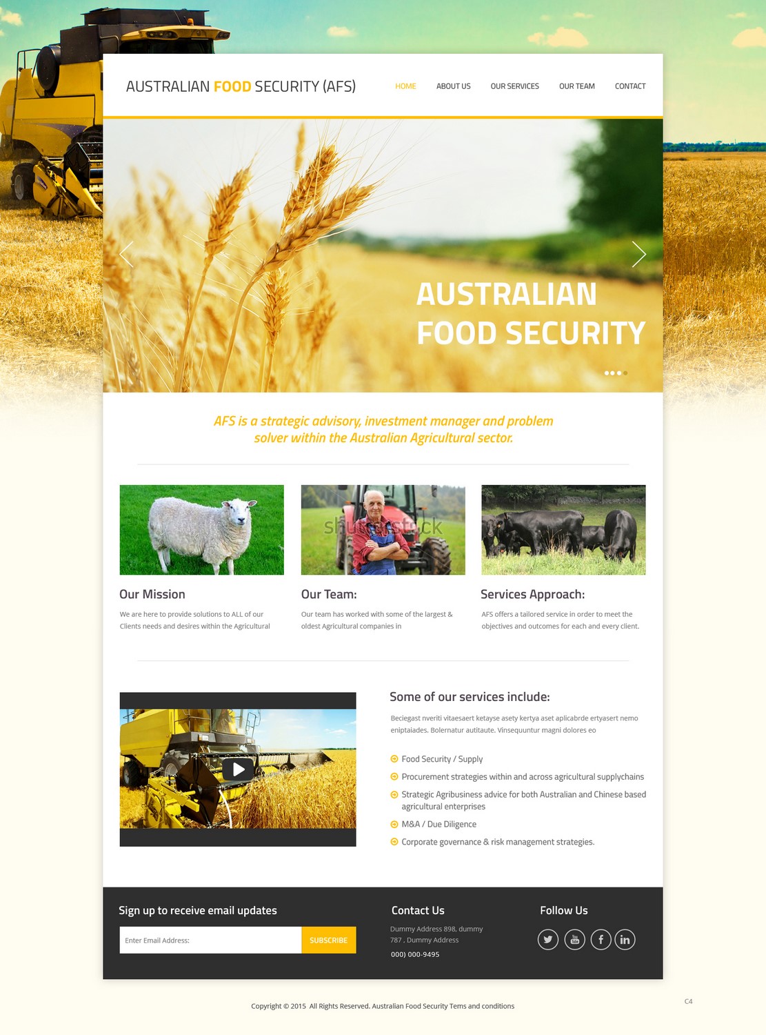 Diseño Web por pb para Australian Food Security | Diseño #6524198