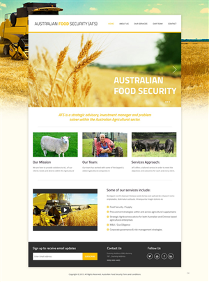 Diseño Web por pb para Australian Food Security | Diseño: #6524198