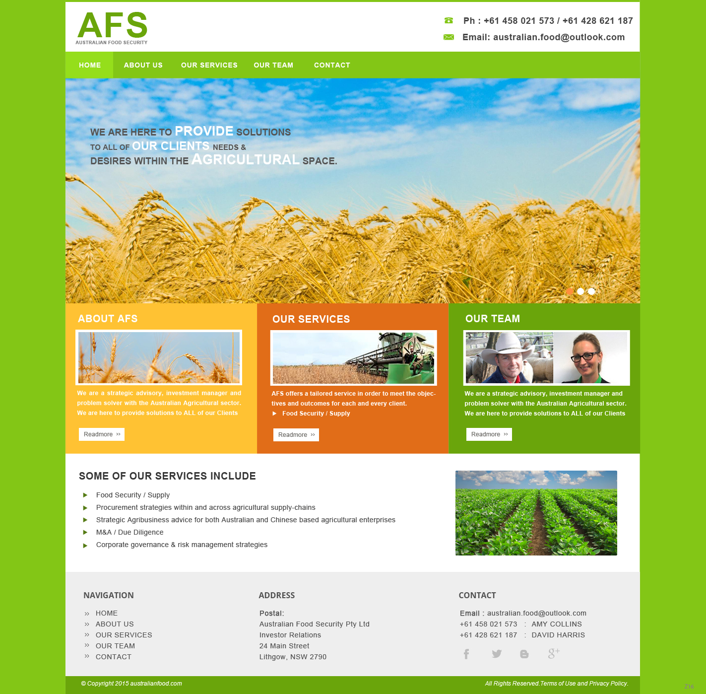 Web Design by pb for Australian Food Security | Design #6524210