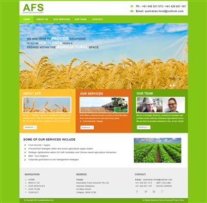 Diseño Web por pb para Australian Food Security | Diseño: #6524210