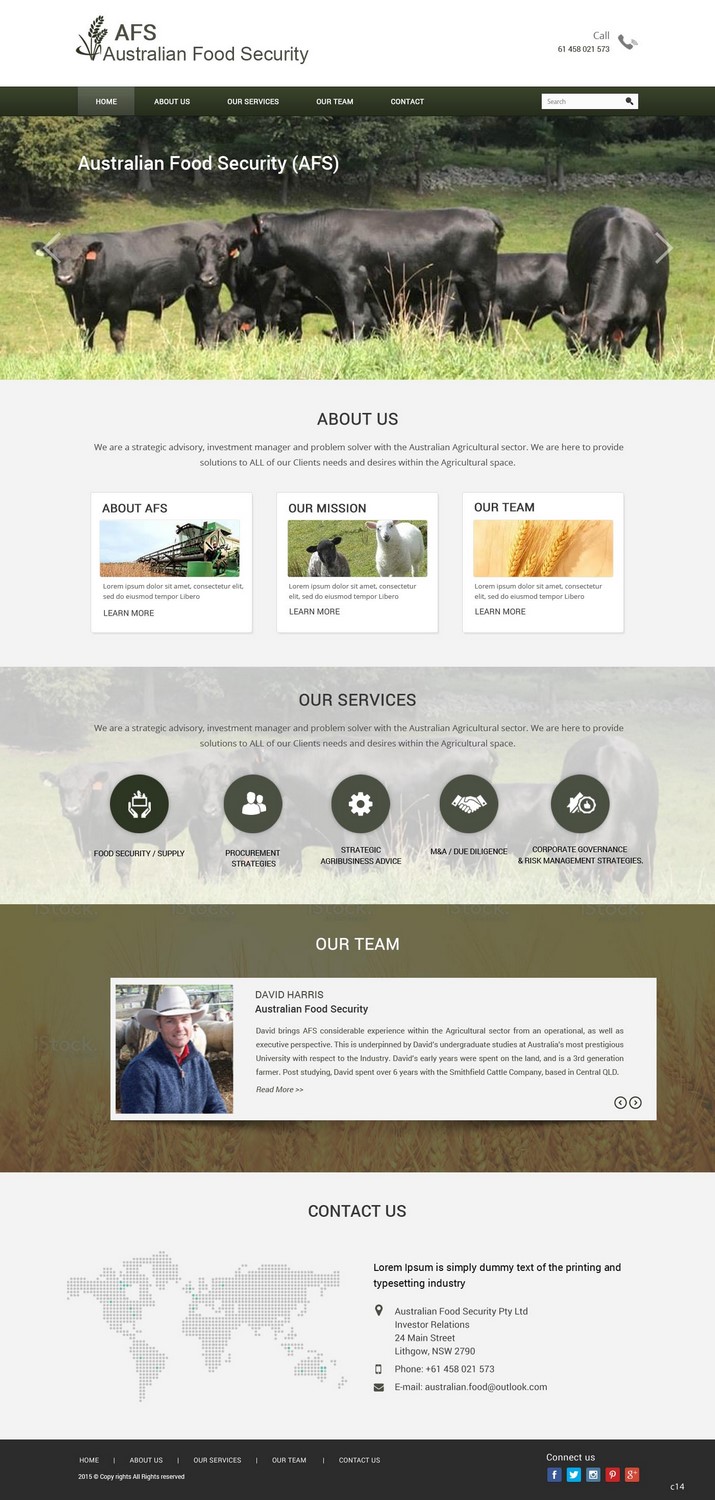 Diseño Web por pb para Australian Food Security | Diseño #6524232