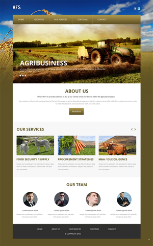 Web Design by pb for Australian Food Security | Design: #6528072