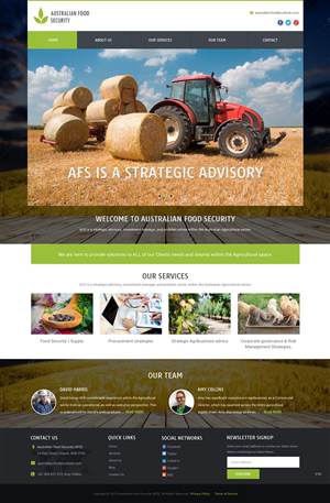 Diseño Web por pb para Australian Food Security | Diseño: #6528075
