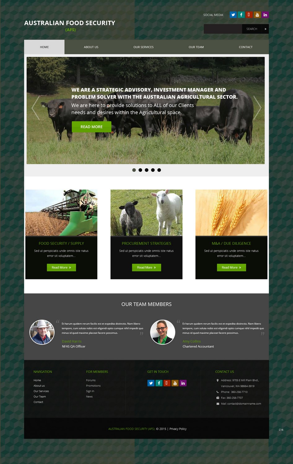 Diseño Web por pb para Australian Food Security | Diseño #6528080