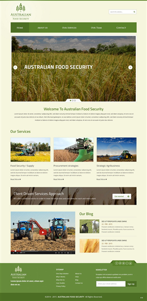 Web Design by pb for Australian Food Security | Design: #6532326